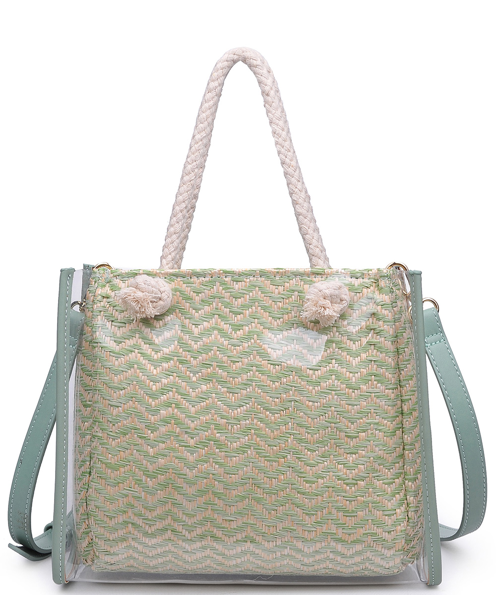 Urban Expression Clear Canvas Tote Bag With Inner Pouch 20873